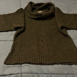 Sparkling Black Cowl Neck Sweater